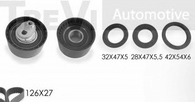 TREVI AUTOMOTIVE kd1247s1 -  Комплект ремня ГРМ